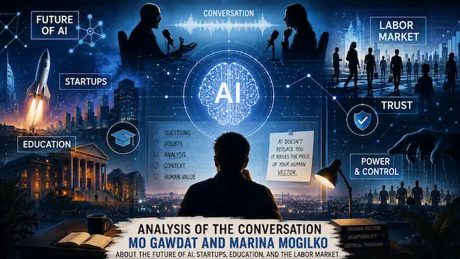 Analysis of Mo Gawdat and Marina Mogilko’s conversation about the future of AI