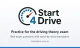 Start4Drive: práctica para el examen teórico con traducción palabra por palabra